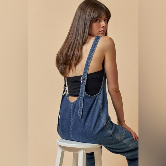 NEW FREE PEOPLE WE THE FREE HIGH ROLLER JUMPSUIT M B2898 - Picture 5 of 10